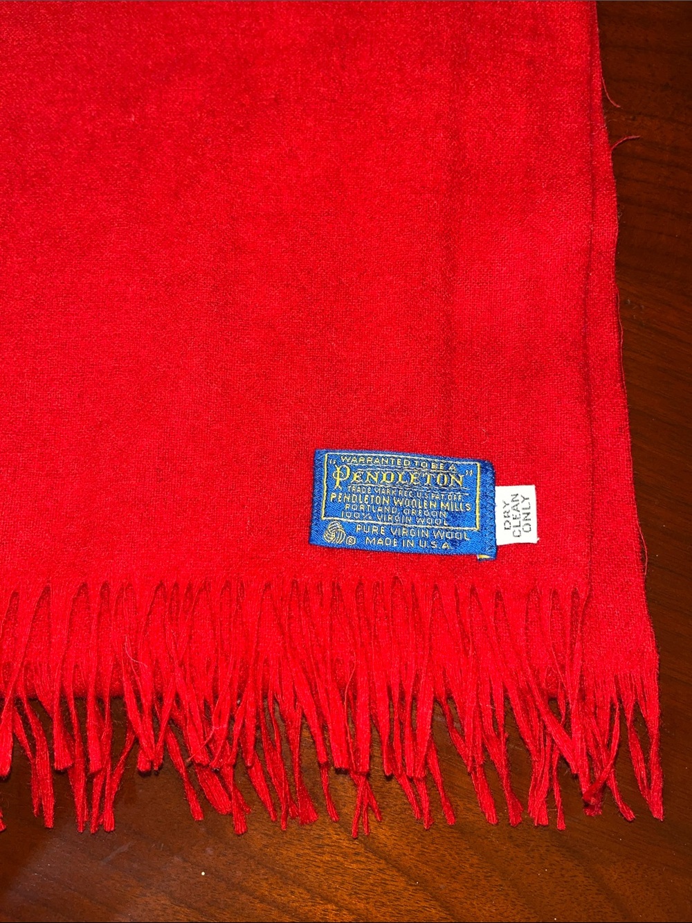 Pendleton scarf virgin wool 49” long X 12.6” wide 2493 - Picture 2 of 3